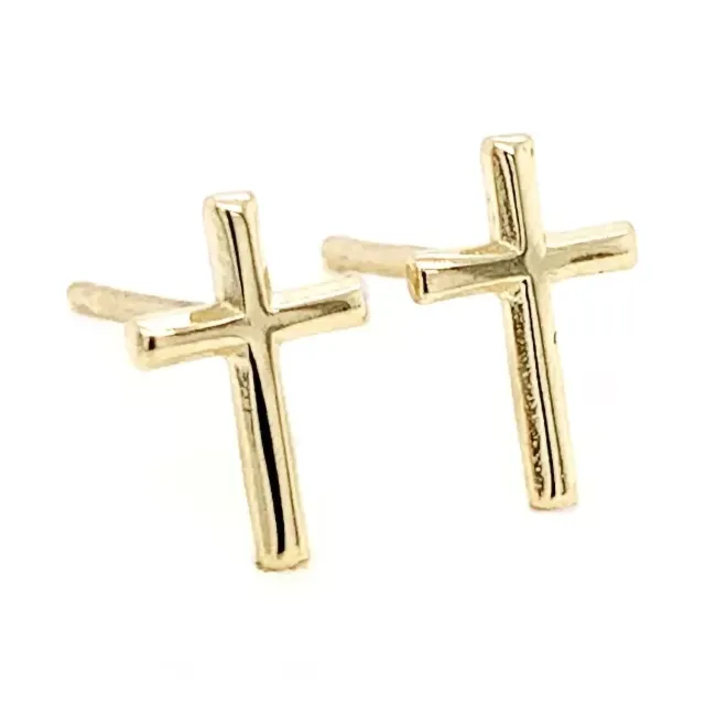 ⭐ Ohrringe Goldene Kreuze ♥ Ergold
