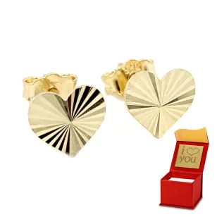 ⭐ Ohrringe Gold Herzen Diamant Ergold ♥