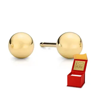 ⭐ Kugelohrringe super leicht 7mm pr. 333 ♥ Ergold