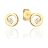 ⭐ Ohrringe Goldring mit einem Zirkonoxid ♥- Ergold
