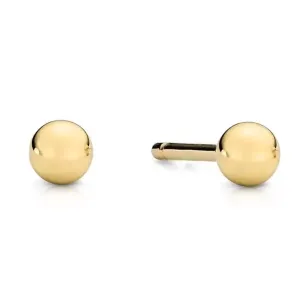 ⭐ Kugelohrringe super leicht 4mm pr. 333 ♥ Ergold