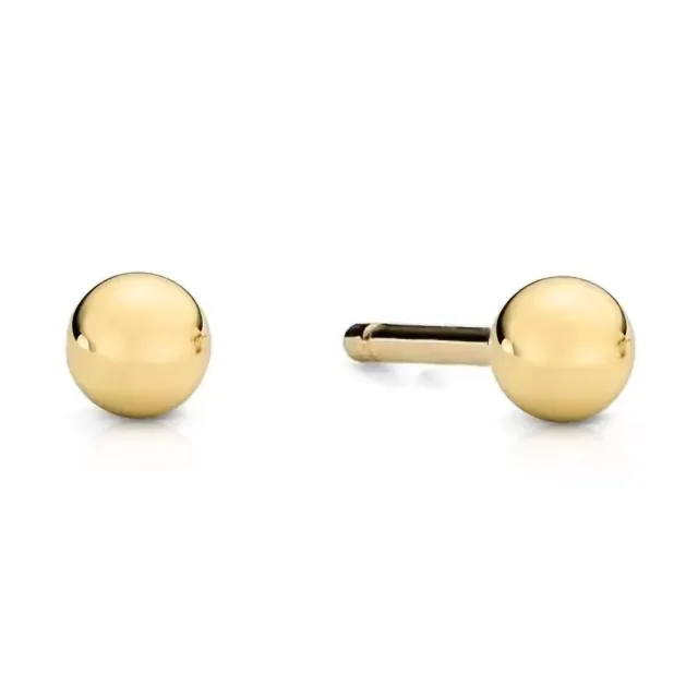 ⭐ Kugelohrringe super leicht 4mm pr. 333 ♥ Ergold