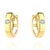 ⭐ Ohrringe Goldringe mit einem Zirkonoxid ♥- Ergold
