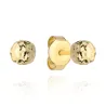 Kolczyki kulki super lekkie diamentowane 6 mm