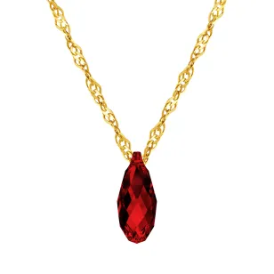Goldene Kristallkette Natur mit Swarovski| ergold