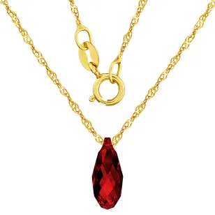 Goldene Kristallkette Natur mit Swarovski| ergold