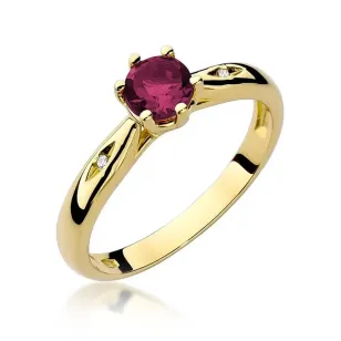 Gold Diamantring EY-74 Rubin | ergold