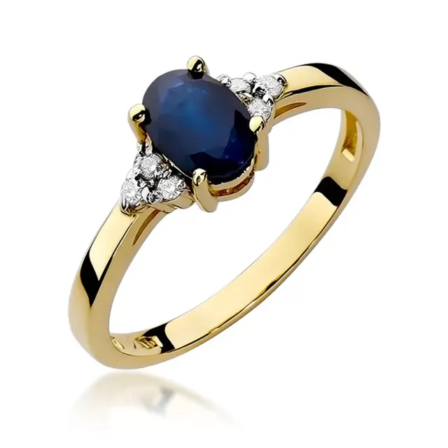 Gold Diamantring EY-308 Rubin | ergold