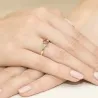 Złoty Pierścionek 585 z diamentem rubin 0,60ct