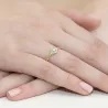 Złoty Pierścionek 585 z diamentem brylant 0,17ct