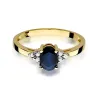 Gold Diamantring EY-308 Rubin | ergold