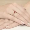 Złoty Pierścionek 585 z diamentem rubin 0,60ct