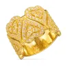 Gold HERZRING WEIßE STEINE 585 | ergold