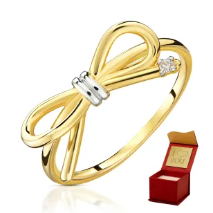 Goldkokette Ring mit Schleife P1.950 | ergold