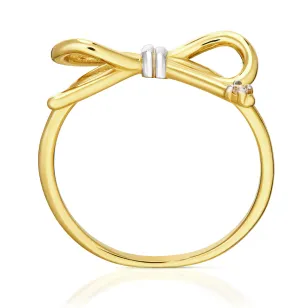 Goldkokette Ring mit Schleife P1.950 | ergold