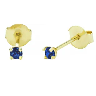 Zarte Goldohrringe mit Zirkonia 585 | ergold