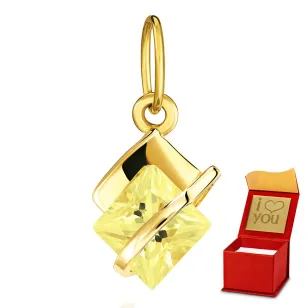 Goldener Anhänger Emerald Band| ergold