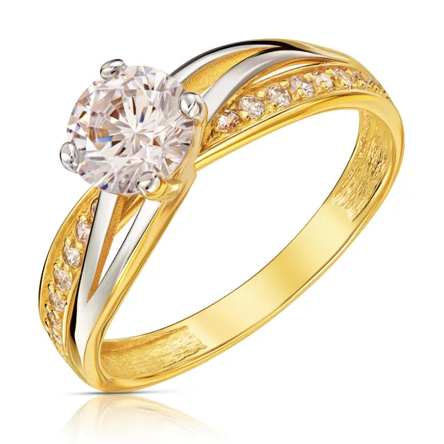 Goldener Steinring P3.1647 | ergold