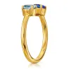 Goldring mit blauem und blauem Zirkonia Galaxy 1.1015an| ergold