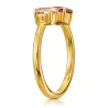 Goldring mit weißem und violettem Zirkonia Galaxy 1.1015f| ergold