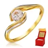 MODISCHER GOLDRING ZIRCONS LARGE STONE P1.366 | ergold