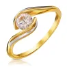 MODISCHER GOLDRING ZIRCONS LARGE STONE P1.366 | ergold