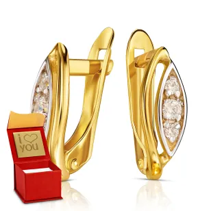 Goldene Ohrringe Clair K3.2236 | ergold