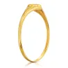 Goldener Zirkonia Herzring P1.965 | ergold