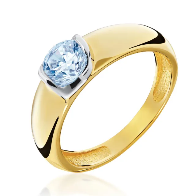 Goldring mit großem Stein P3.1615 | ergold