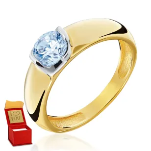 Goldring mit großem Stein P3.1615 | ergold