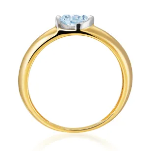 Goldring mit großem Stein P3.1615P | ergold