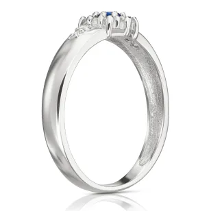 Silberring mit Strasssteinen Blume PS3.1618| ergold