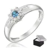 Silberring mit Strasssteinen Blume PS3.1618| ergold