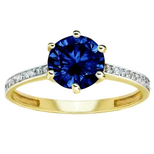 Goldener Verlobungsring Zircon P3.1573 | ergold