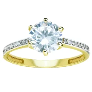 Goldener Verlobungsring Zircon P3.1573 | ergold