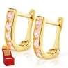 Goldene Ohrringe Rechtecke K3.2481b | ergold