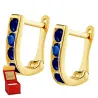Goldene Ohrringe Rechtecke Probe 585 K3.2481P | ergold