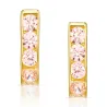 Goldene Ohrringe Rechtecke Probe 585 K3.2481P | ergold