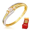 Geschliffener Goldring mit Wellenhochring P3.1302 | ergold