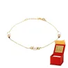 ⭐ Armband mit Perlen und goldenen Diamantkugeln ♥ Ergold