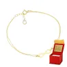 ⭐ Infinity-Goldarmband, zwei Diamantkugeln an einer ♥ Doppelkette Ergold