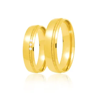 Złota obrączka ślubna 4 mm próba 585 Rozm. 6 - 14