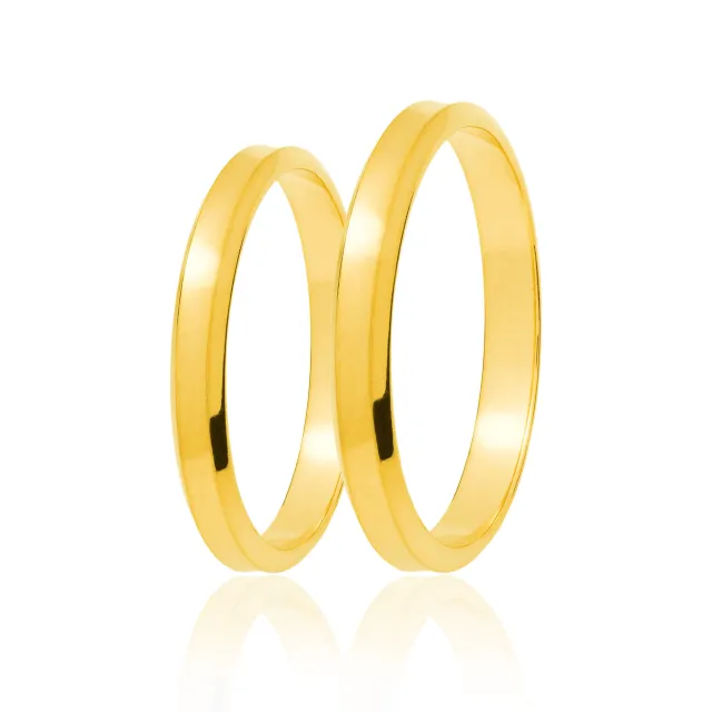 Złota obrączka ślubna 4 mm próba 585 Rozm. 24 - 32