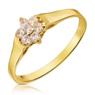 Goldene Ringsteine Muster Blume P2.1067 | ergold