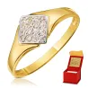 Goldring mit Strasssteinen SQUARE P2.1296 | ergold