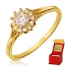 Elegant Gold Ring Flower Muster 585 P2.1455P | ergold