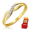 Gold Ring Stones INTERWOVEN PATTERN prba 585 P3.1541P | ergold