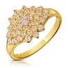Goldring mit Strasssteinen verziert P3.1551 | ergold