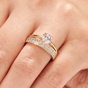 Goldring WHITE STONES 585 | ergold