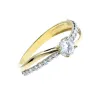 Gold Ring BEAUTIFUL INTERWOVEN MUSTER Muster 585 P1.50P | ergold